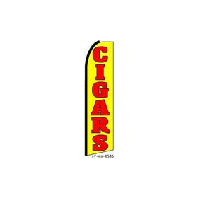 NEOPlex - "Cigars Extra Wide" Swooper Feather Business Flag