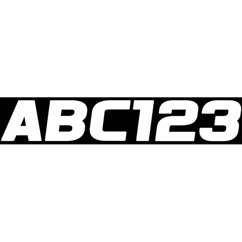 Hardline Products Series 700 Factory Matched 3-Inch Boat & PWC Registration Number Kit, Solid White
