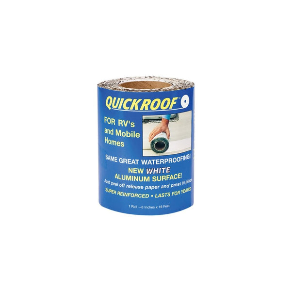 Cofair WQR625 Quick Roof Pro Aluminum White 6" x 25'