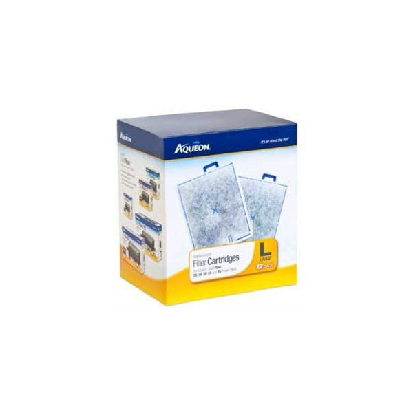 Aqueon QuietFlow Filter Cartridge, Large, 12-Pack