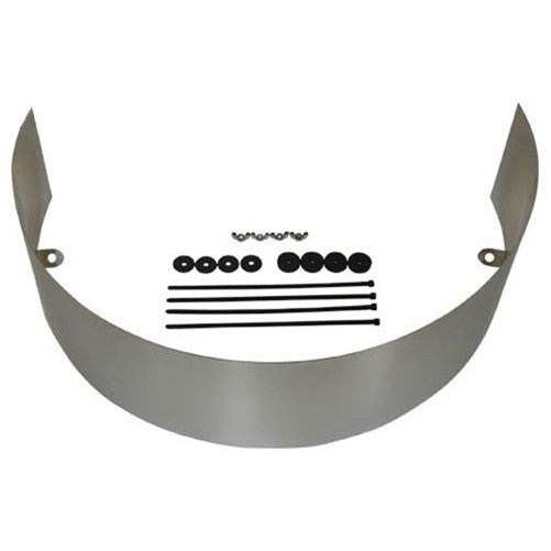 5-1/2" UNIVERSAL CHROME STEEL COOLING FAN SHROUD - CHEVY/FORD/MOPAR