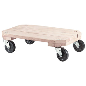 Shepherd Hardware 9854 Solid Wood Plant Dolly, 12-Inch x 18-Inch, 360-lb Load Capacity