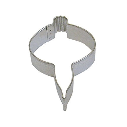R&M Ornament Oval 3.25" Cookie Cutter in Durable, Economical, Tinplated Steel