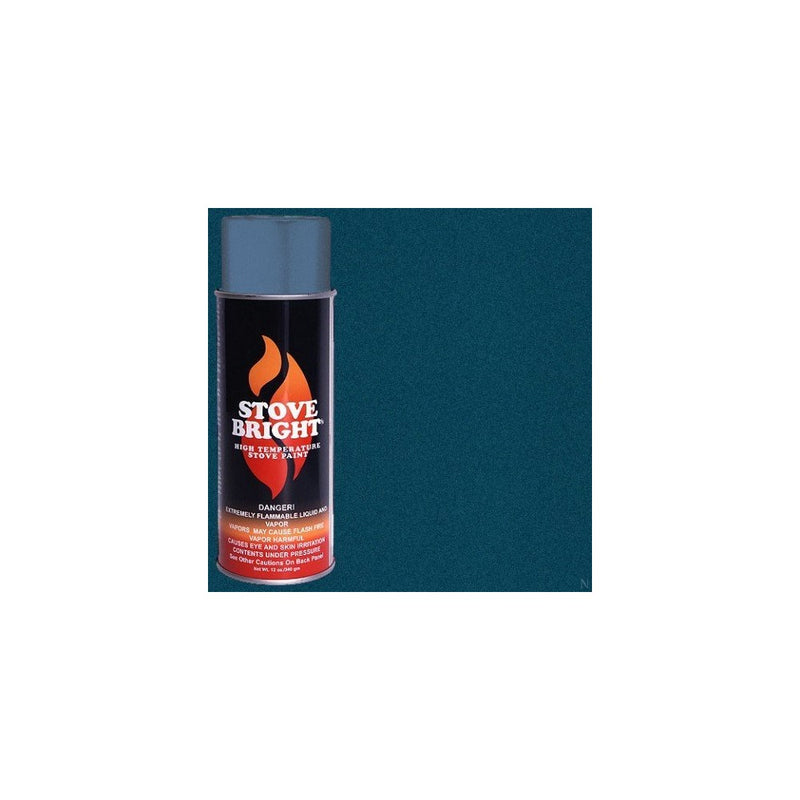 Stove Bright TI-8105 High Temperature Paint, 1200 Degree F Operating Temperature Range, 12 oz Aerosol, Metallic Blue