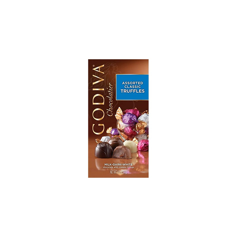 Godiva Chocolate Gem Truffle Trio - 4.25 oz Chocolatier Assorted Classic Truffles