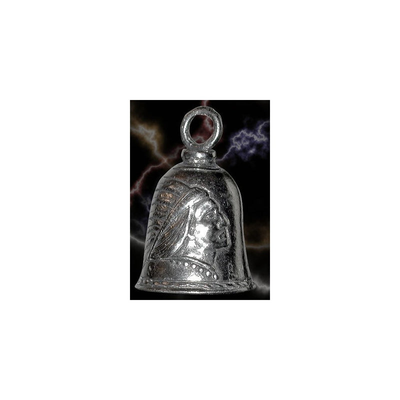 Guardian Indian in Headdress Motorcycle Biker Luck Gremlin Riding Bell or Key Ring