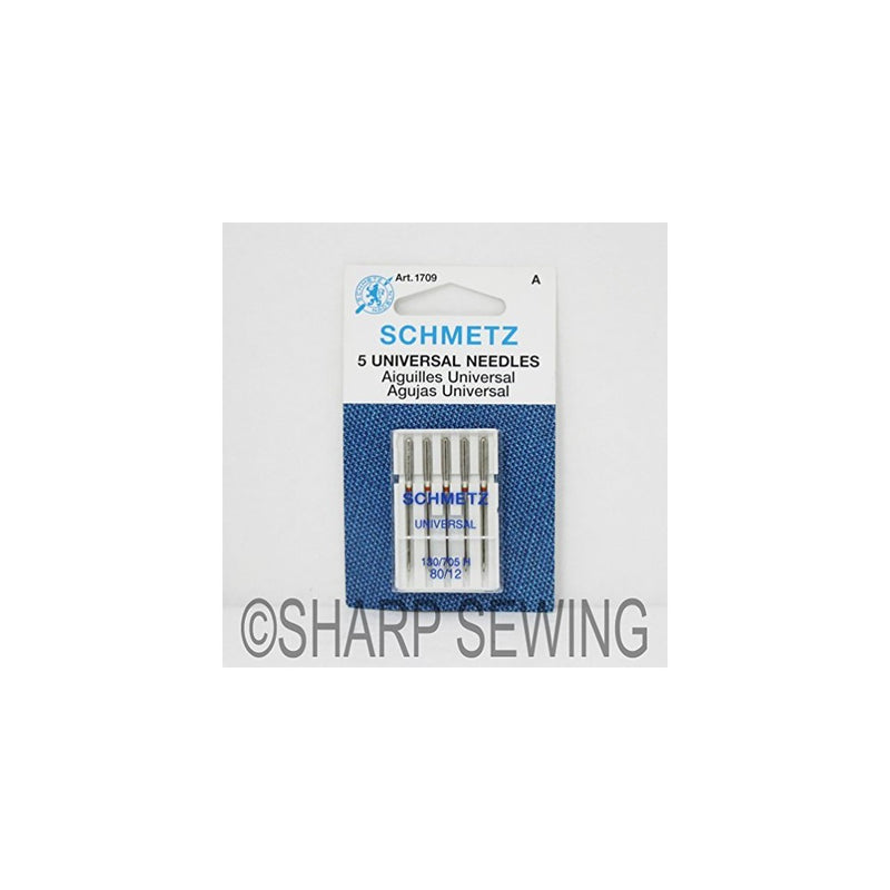 Universal Machine Needles-Size 12/80 5/Pkg