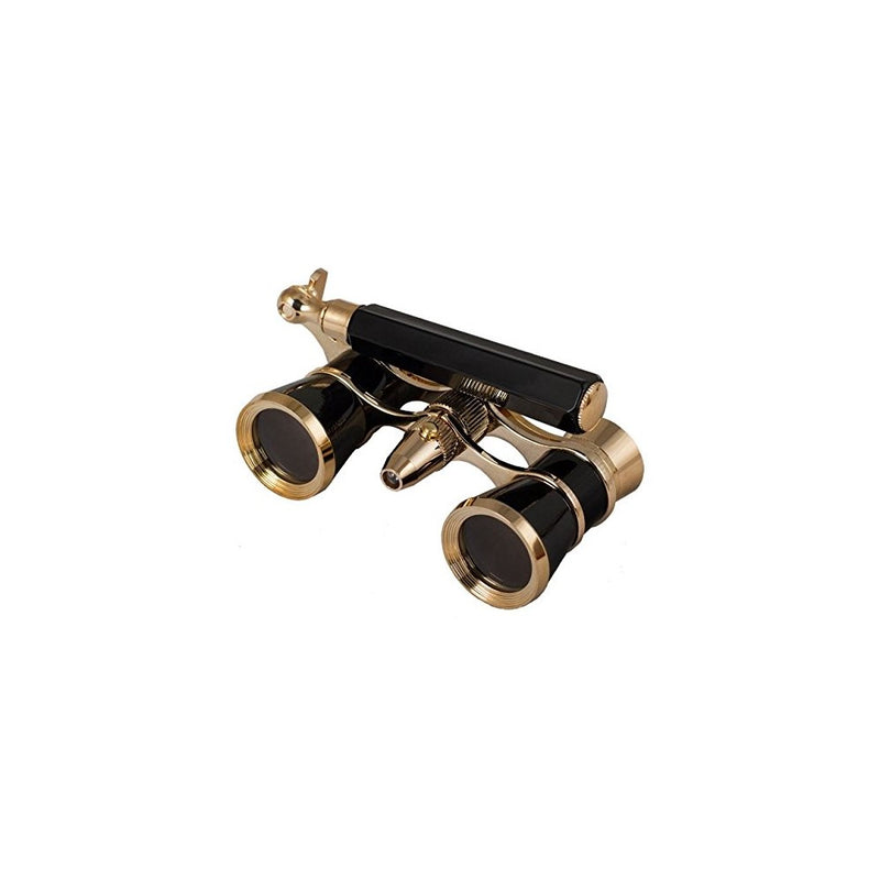 Levenhuk Broadway 325N Opera Glasses black lorgnette w/ LED light