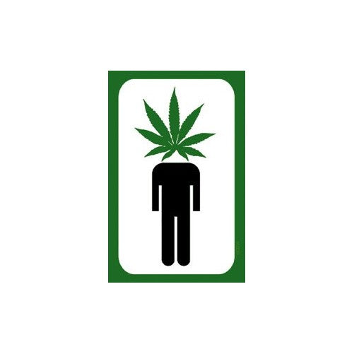 Licenses Products Weed Indeed Pot Head Sticker