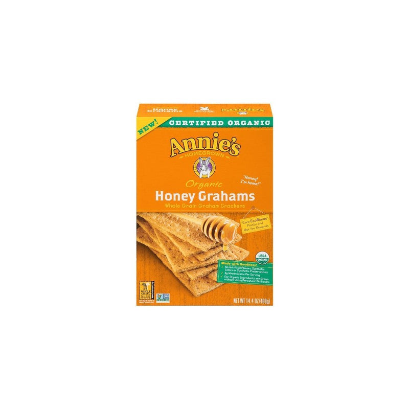 Annies Homegrown Organic Honey Graham Cracker, 14.4 Ounce - 12 per case