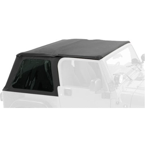 Pavement Ends by Bestop 56840-15 Black Denim Frameless Sprint Top for 1997-2006 Jeep Wrangler