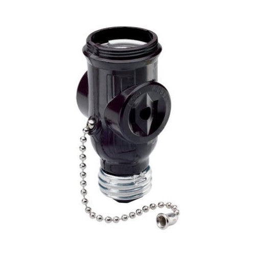 Pass & Seymour #1406CC10 BRN Pull Lamp Adapter