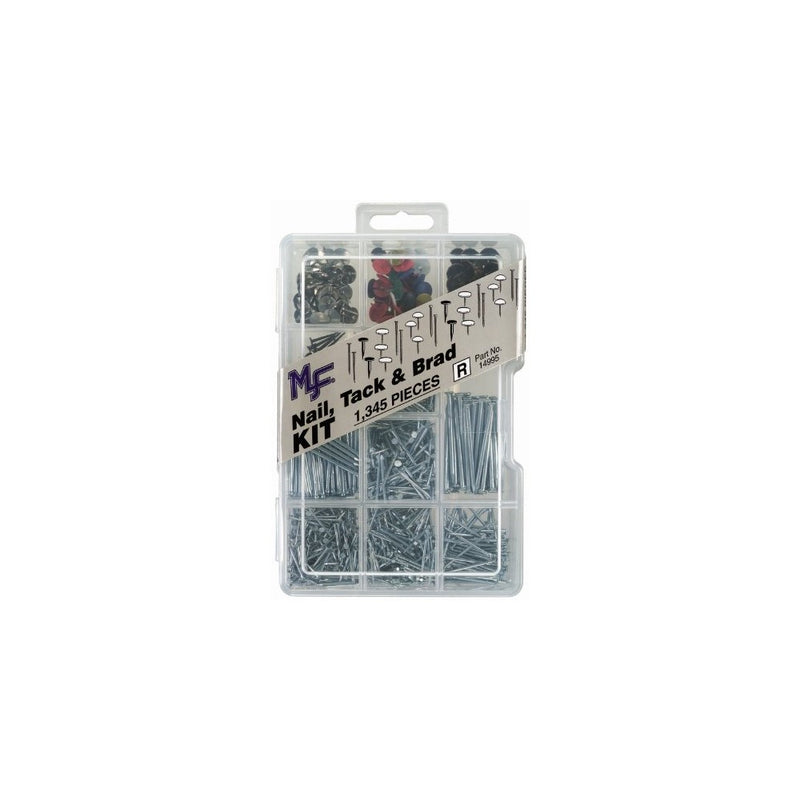 Midwest Fastener 14995 Corp Nail, Tack & Brad Assortment Kit