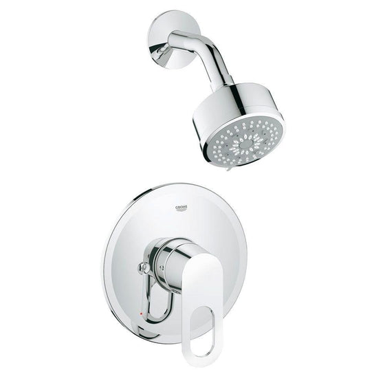 Grohe 27547000Bauloop Shower Combination in Starlight Chrome