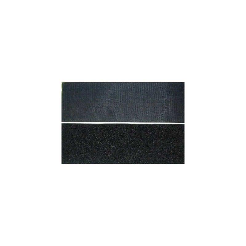 4" Black Sew On Hook and Loop - 12"of Hook 12" of Loop Per Package.