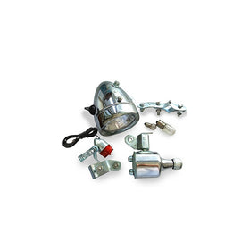 JRL 12V 6W Motorized Bicycle Head Tail Lamp Friction Generator Dynamo Light Kit Suit