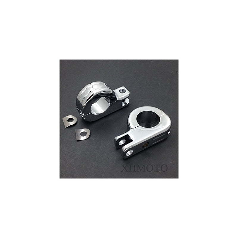 Motorcycle 1 1/4" Engine Guard Footpeg P Clamps for YAMAHA XV250 Roadstar XV1700 XV1600