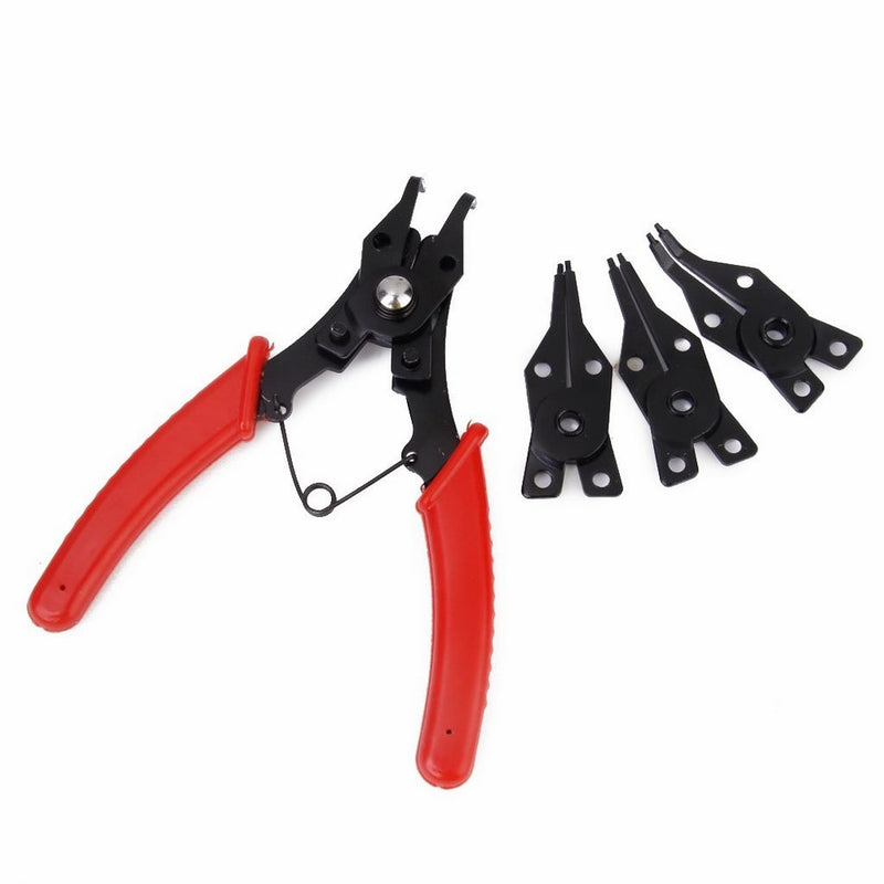 5pcs 4-in-1 Snap Ring Pliers Combination Retaining Circlip Clip Tool Set