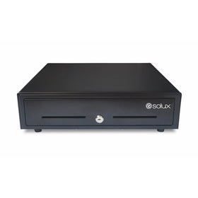 SOLUX, Point of Sales POS System Cash Drawer, Steel Heavy Duty, RJ11 RJ12 Key-Lock, 5 Bills 8 Coins removable Tray, Black