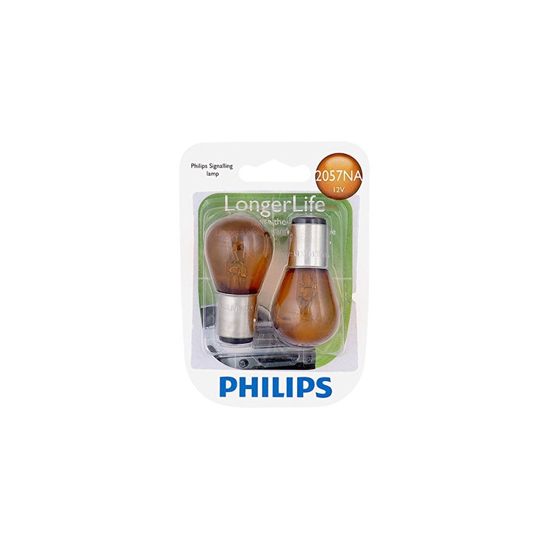 Philips 2057NA LongerLife Miniature Bulb, 2 Pack