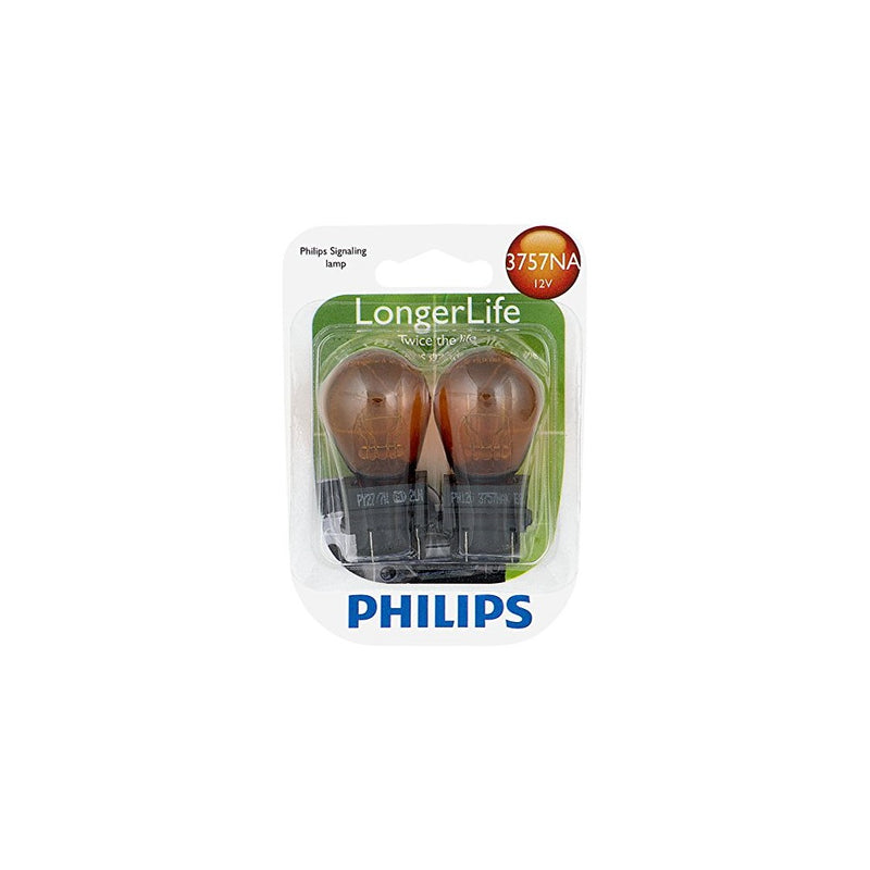 Philips 3757NA LongerLife Miniature Bulb, 2 Pack