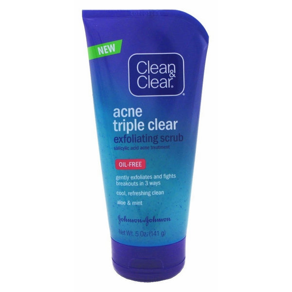 Clean & Clear Acne Triple Clear Exfoliating Scrub, 1.1 Pound