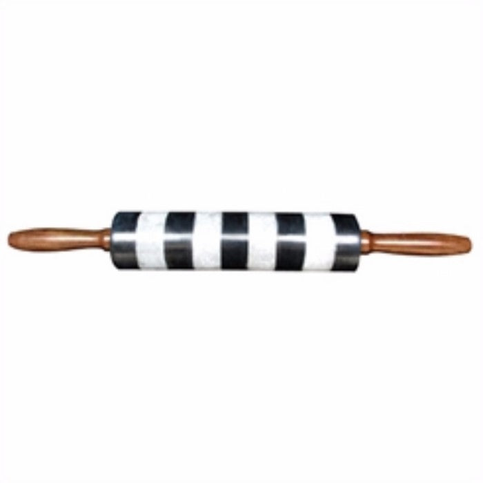 Charming Marble And Wooden Monochrome Rolling Pin, Multicolor