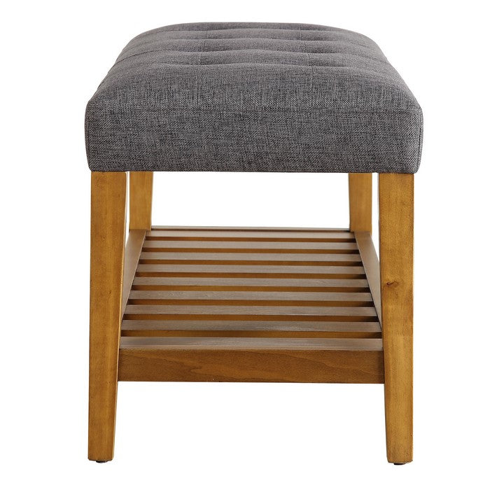Wooden Bench, Gray & Oak