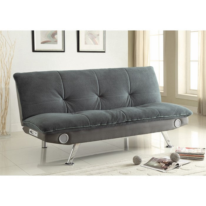 Retro Chick Sofa Bed with speakers, Gray