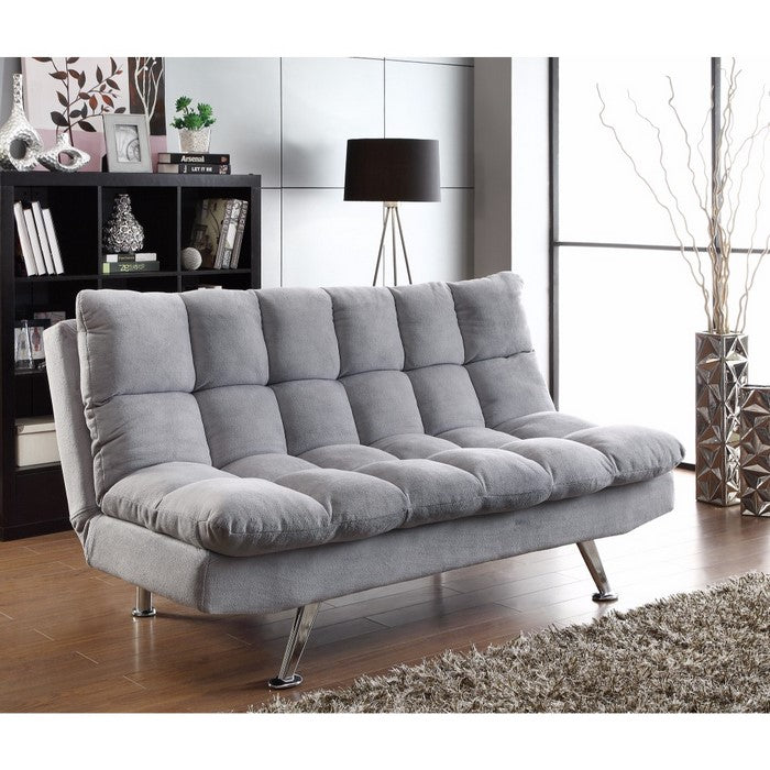 Fine furniture tufted sofa bed, Light Gray