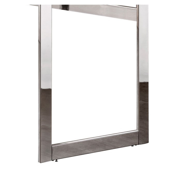 Elegantly Charmed Metal Writing Desk, Silver