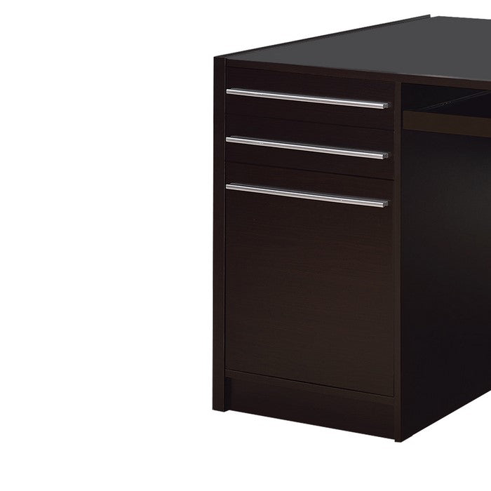 Contemporary Connect-IT Computer Desk, Brown