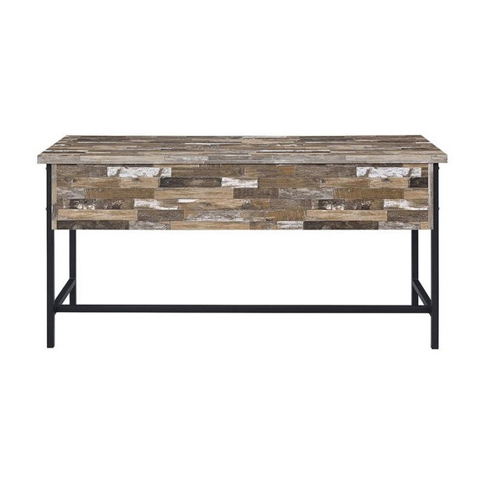 Rustic Style Wooden Writing Desk with Drawers
