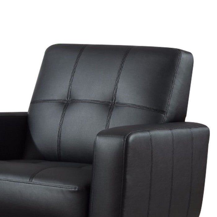 High-toned Accent Chair, Black