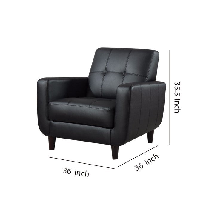 High-toned Accent Chair, Black