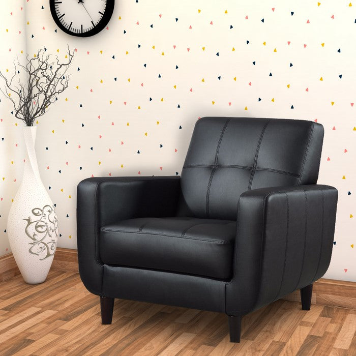 High-toned Accent Chair, Black