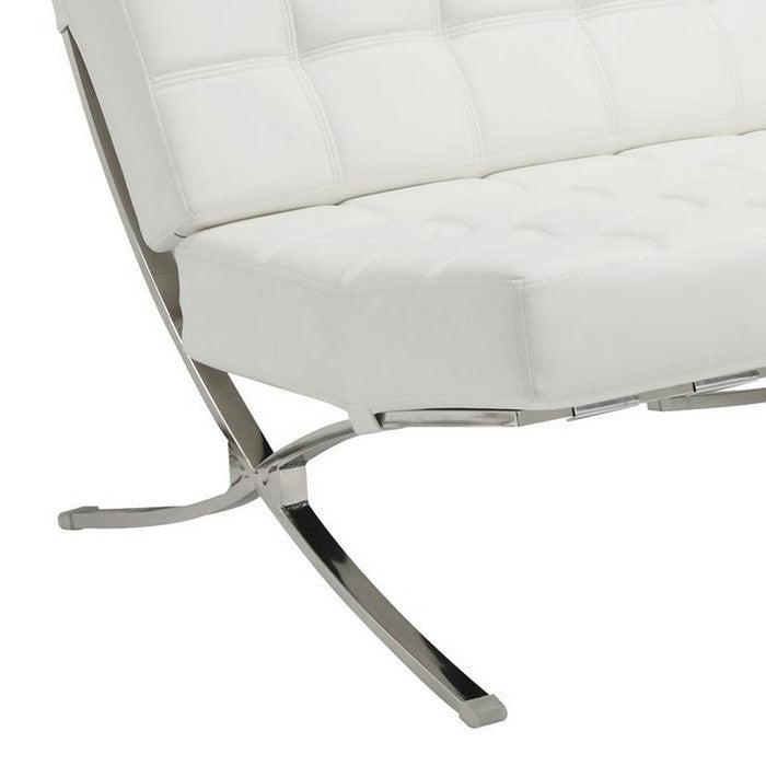 Comfortably Classy Accent Chair, White