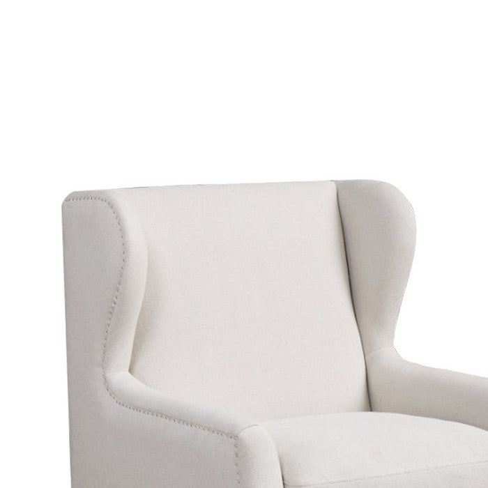 Aesthetically Refined Accent Chair, White