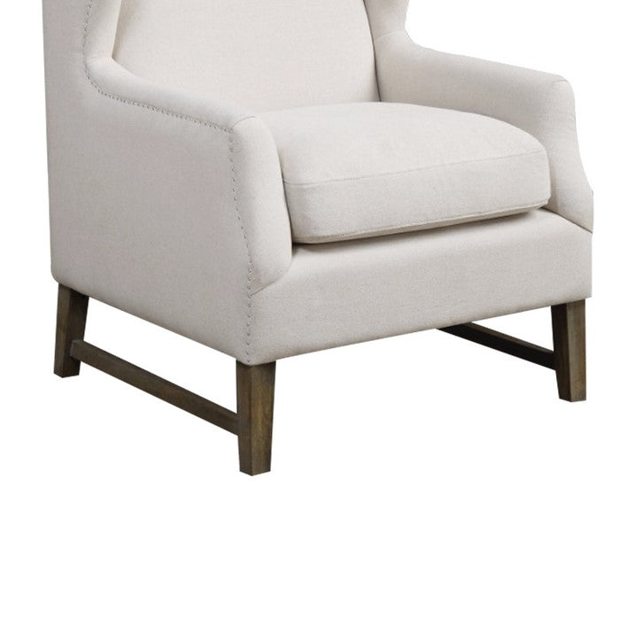 Aesthetically Refined Accent Chair, White