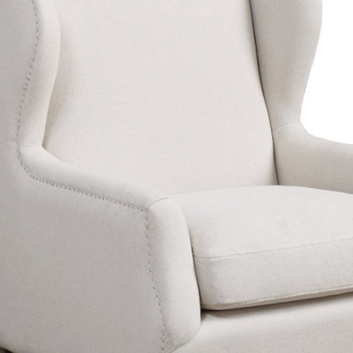 Aesthetically Refined Accent Chair, White