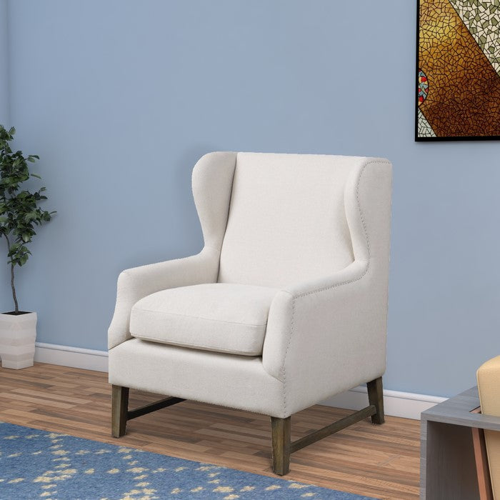 Aesthetically Refined Accent Chair, White