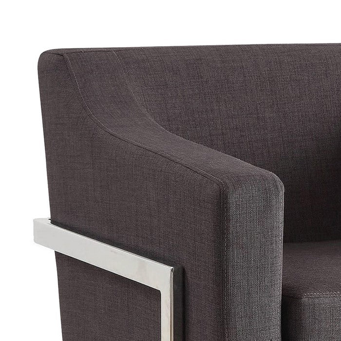 Dapperly Styled Accent Chair, Gray