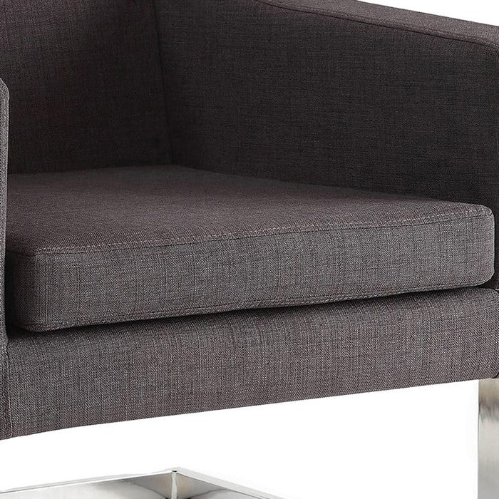 Dapperly Styled Accent Chair, Gray