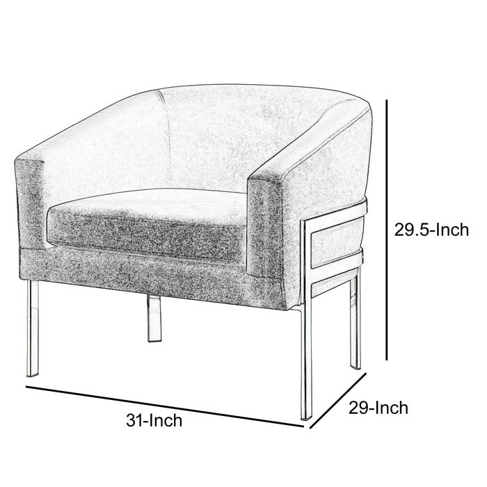 Significantly Contemporary Accent Chair, Gray
