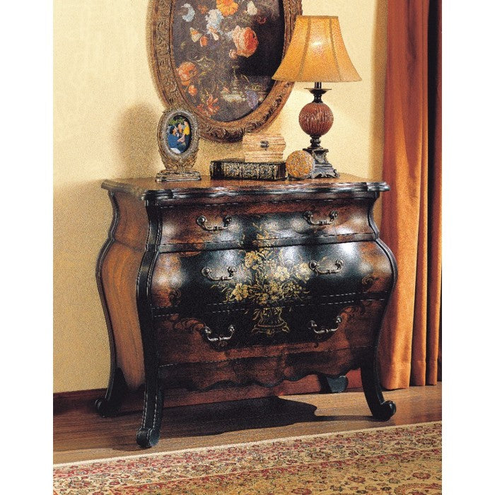 Imperial Wooden Chest, Antique Black & Oak Brown
