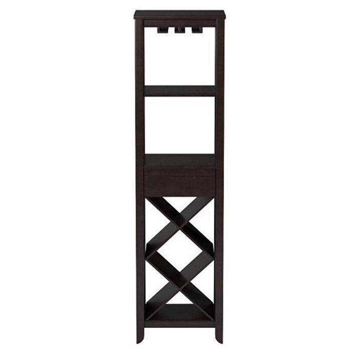 Smart Looking Wine Cabinet, Espresso Brown