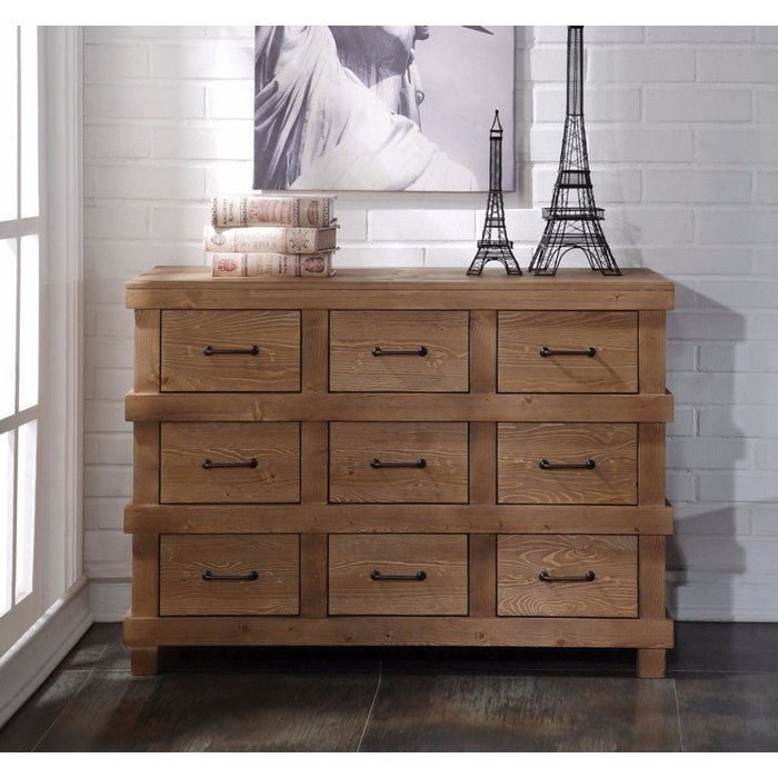 Capacious Wooden Dresser, Antique Oak