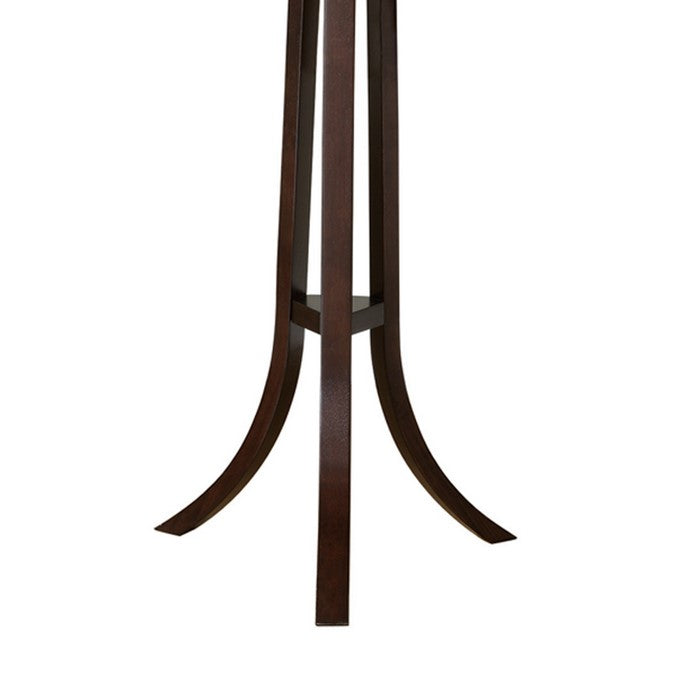 Contemporary Wooden Coat Rack, Brown