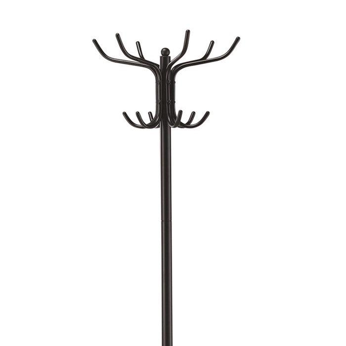 Metal Coat Rack With Umbrella Stand, Black