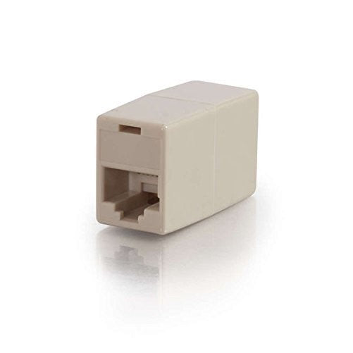 C2G/Cables To Go 01937 RJ45 8-Pin Modular Straight Through Inline Coupler, Ivory